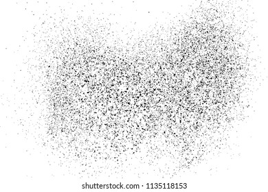 Black grainy texture isolated on white background. Distress overlay textured. Grunge design elements. Vector illustration,eps 10.