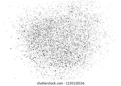 Black grainy texture isolated on white background. Distress overlay textured. Grunge design elements. Vector illustration,eps 10.