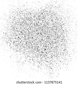 Black grainy texture isolated on white background. Distressed overlay textured. Monochrome grunge design elements. Vector illustration,eps 10.