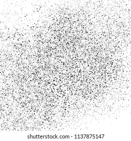 Black grainy texture isolated on white background. Distressed overlay textured. Monochrome grunge design elements. Vector illustration,eps 10.
