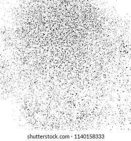 Black grainy texture isolated on white background. Distressed overlay textured. Monochrome grunge design elements. Vector illustration,eps 10.