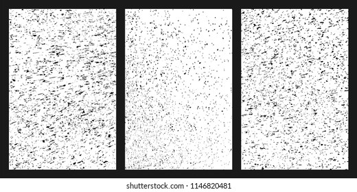 Black grainy texture isolated on white background. Damaged textured . Grunge design elements. Set vector illustration,eps 10.