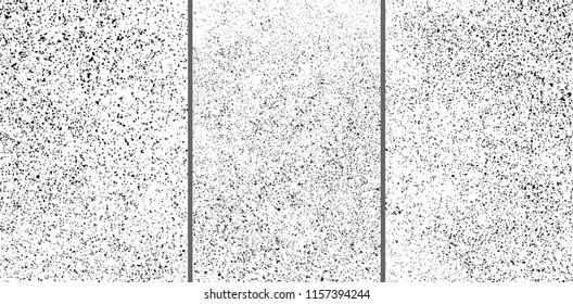 Black grainy texture isolated on white background. Damaged textured . Grunge design elements. Set vector illustration,eps 10.