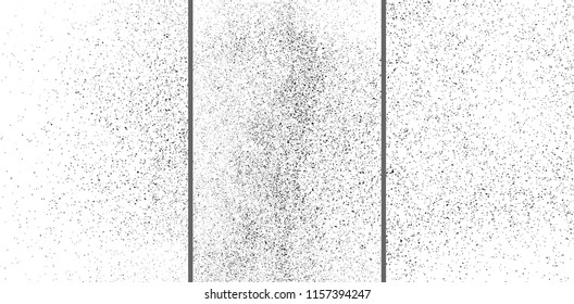 Black grainy texture isolated on white background. Damaged textured . Grunge design elements. Set vector illustration,eps 10.