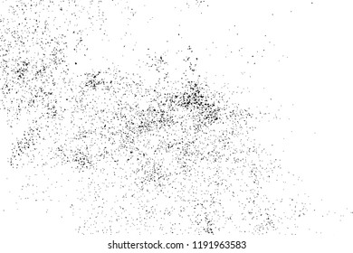 Black Grainy Texture Isolated On White Background. Overlay Noise. Grunge Design Elements. Vector Illustration, Eps 10.