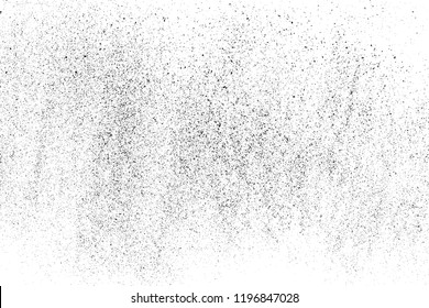 Black grainy texture isolated on white background. Dust overlay. Dark noise granules. Vector design elements, illustration, eps 10.