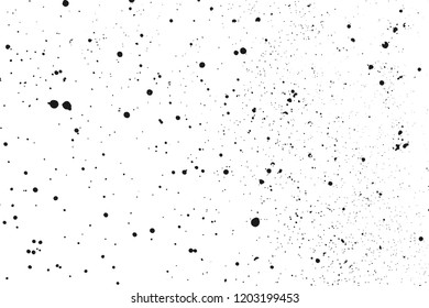 Black grainy texture isolated on white background. Dust overlay. Dark noise granules. Vector design elements, illustration, eps 10.