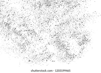 Black grainy texture isolated on white background. Dust overlay. Dark noise granules. Vector design elements, illustration, eps 10.