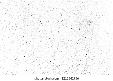 Black Grainy Texture Isolated On White Background. Dust Overlay. Dark Noise Granules. Vector Design Elements, Illustration, Eps 10.