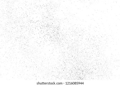 Black Grainy Texture Isolated On White Background. Dust Overlay. Dark Noise Granules. Vector Design Elements, Illustration, Eps 10.