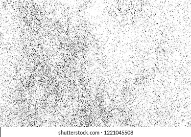 Black Grainy Texture Isolated On White Background. Dust Overlay. Dark Noise Granules. Vector Design Elements, Illustration, Eps 10.