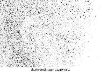 Black Grainy Texture Isolated On White Background. Dust Overlay. Dark Noise Granules. Vector Design Elements, Illustration, Eps 10.