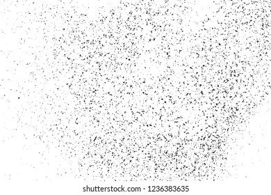  Black Grainy Texture Isolated On White Background. Dust Overlay. Dark Noise Granules. Digitally Generated Image. Vector Design Elements, Illustration, Eps 10.