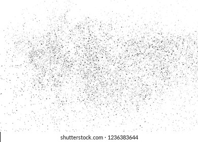  Black Grainy Texture Isolated On White Background. Dust Overlay. Dark Noise Granules. Digitally Generated Image. Vector Design Elements, Illustration, Eps 10.