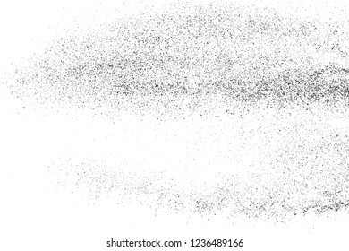  Black Grainy Texture Isolated On White Background. Dust Overlay. Dark Noise Granules. Digitally Generated Image. Vector Design Elements, Illustration, Eps 10.