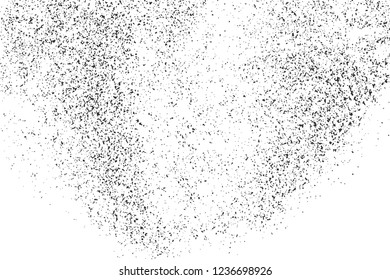  Black Grainy Texture Isolated On White Background. Dust Overlay. Dark Noise Granules. Digitally Generated Image. Vector Design Elements, Illustration, Eps 10.