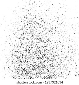  Black Grainy Texture Isolated On White Background. Dust Overlay. Dark Noise Granules. Digitally Generated Image. Vector Design Elements, Illustration, Eps 10.