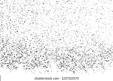  Black Grainy Texture Isolated On White Background. Dust Overlay. Dark Noise Granules. Digitally Generated Image. Vector Design Elements, Illustration, Eps 10.