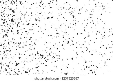  Black Grainy Texture Isolated On White Background. Dust Overlay. Dark Noise Granules. Digitally Generated Image. Vector Design Elements, Illustration, Eps 10.