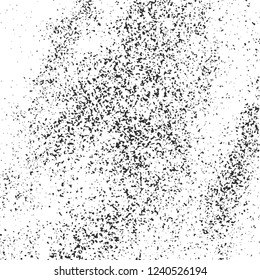 Black Grainy Texture Isolated On White Background. Dust Overlay. Dark Noise Granules. Digitally Generated Image. Vector Design Elements, Illustration, Eps 10.