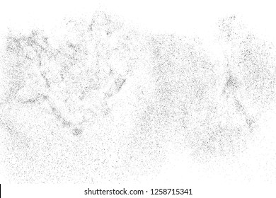  Black Grainy Texture Isolated On White Background. Dust Overlay. Dark Noise Granules. Digitally Generated Image. Vector Design Elements, Illustration, Eps 10.