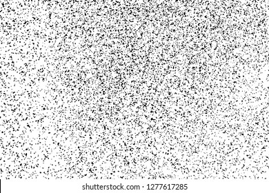 Black Grainy Texture Isolated On White Background. Dust Overlay. Dark Noise Granules. Digitally Generated Image. Vector Design Elements, Illustration, Eps 10.
