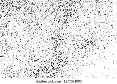 Black Grainy Texture Isolated On White Background. Dust Overlay. Dark Noise Granules. Digitally Generated Image. Vector Design Elements, Illustration, Eps 10.