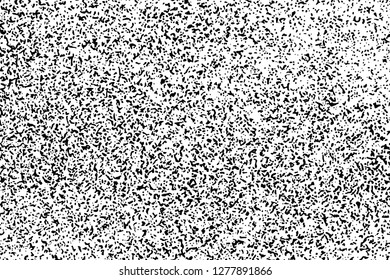 Black Grainy Texture Isolated On White Background. Dust Overlay. Dark Noise Granules. Digitally Generated Image. Vector Design Elements, Illustration, Eps 10.