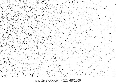 Black Grainy Texture Isolated On White Background. Dust Overlay. Dark Noise Granules. Digitally Generated Image. Vector Design Elements, Illustration, Eps 10.