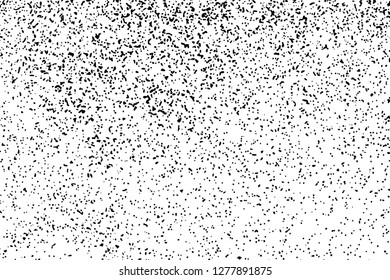 Black Grainy Texture Isolated On White Background. Dust Overlay. Dark Noise Granules. Digitally Generated Image. Vector Design Elements, Illustration, Eps 10.
