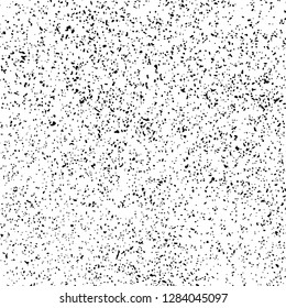 Black Grainy Texture Isolated On White Background. Dust Overlay. Dark Noise Granules. Digitally Generated Image. Vector Design Elements, Illustration, Eps 10.