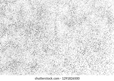 Black Grainy Texture Isolated On White Background. Dust Overlay. Dark Noise Granules. Digitally Generated Image. Vector Design Elements, Illustration, Eps 10.