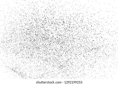 Black Grainy Texture Isolated On White Background. Dust Overlay. Dark Noise Granules. Digitally Generated Image. Vector Design Elements, Illustration, Eps 10.