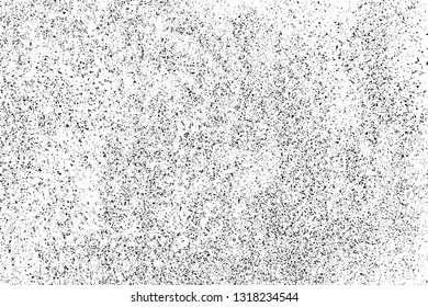 Black Grainy Texture Isolated On White Background. Dust Overlay. Dark Noise Granules. Digitally Generated Image. Vector Design Elements, Illustration, Eps 10.