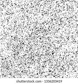 Black Grainy Texture Isolated On White Background. Dust Overlay. Dark Noise Granules. Digitally Generated Image. Vector Design Elements, Illustration, Eps 10.