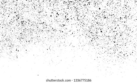 Black Grainy Texture Isolated On White Background. Dust Overlay. Dark Noise Granules. Digitally Generated Image. Vector Design Elements, Illustration, Eps 10.