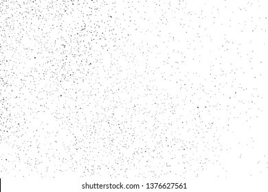 Black Grainy Texture Isolated On White Background. Dust Overlay. Dark Noise Granules. Digitally Generated Image. Vector Design Elements, Illustration, Eps 10.