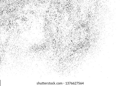 Black Grainy Texture Isolated On White Background. Dust Overlay. Dark Noise Granules. Digitally Generated Image. Vector Design Elements, Illustration, Eps 10.