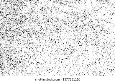 Black Grainy Texture Isolated On White Background. Dust Overlay. Dark Noise Granules. Digitally Generated Image. Vector Design Elements, Illustration, Eps 10.