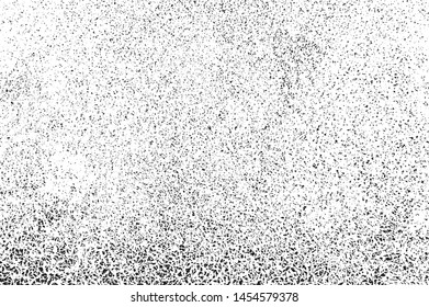 Black Grainy Texture Isolated On White Background. Dust Overlay. Dark Noise Granules. Digitally Generated Image. Vector Design Elements