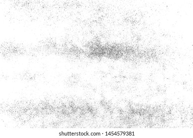 Black Grainy Texture Isolated On White Background. Dust Overlay. Dark Noise Granules. Digitally Generated Image. Vector Design Elements