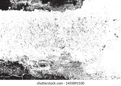 Black Grainy Texture Isolated On White Background. Dust Overlay. Dark Noise Granules. Digitally Generated Image. Vector Design Elements
