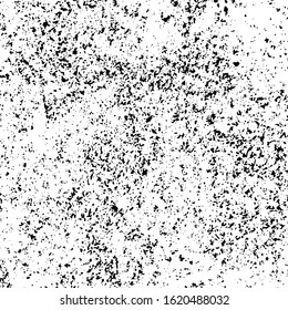 Black Grainy Texture Isolated On White Square Background. Dust Overlay. Dark Noise Granules. Digitally Generated Image. Vector Design Elements, Illustration, Eps 10.