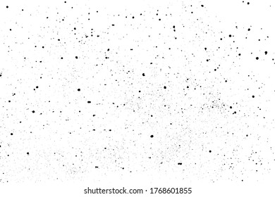 Black Grainy Texture Isolated On White Background. Dust Overlay. Dark Noise Granules. Digitally Generated Image. Vector Design Elements, Illustration, Eps 10.
