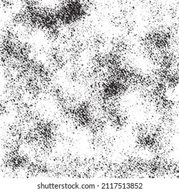 La textura granulada negra aislada sobre fondo blanco. Superposición de polvo. Granulado de ruido oscuro. Imagen generada digitalmente. Elementos de diseño de vectores