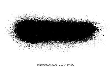 Black grainy texture isolated on white background. Dust overlay. Dark noise granules. Digitally generated image. Vector design elements. Illustration, Eps 10.