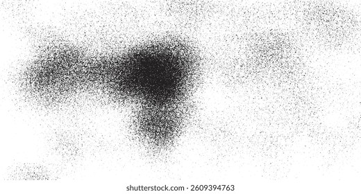 Black Grainy Texture Isolated On White Background. Dust Overlay vector format images suitable for use as backgrounds, masks, font textures, etc. in your work.