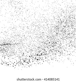 Black grainy texture isolated on white background. Grunge design elements. Vector illustration,eps 10.