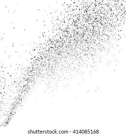 Black grainy texture isolated on white background. Grunge design elements. Vector illustration,eps 10.
