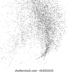 Black grainy texture isolated on white background. Grunge design elements. Vector illustration,eps 10.